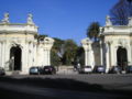 The entrance on Viale del Giardino Zoologico, 1. Inside Villa Borghese.