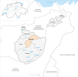 موقعیت Appenzell District