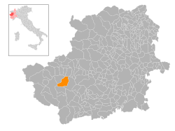 Locatie van Fenestrelle in Turijn (TO)
