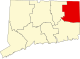 State map highlighting Windham County