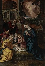 Nativity of Jesus, Marten de Vos 1577