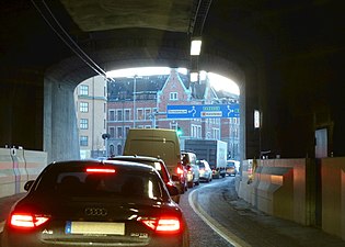 Tunnelmynning vid Roslagstull".