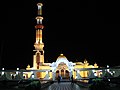 Opplyst minaret i Barisal i Bangladesh.