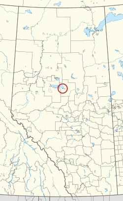 Location in Alberta