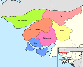Sectoarele regiunii Cacheu