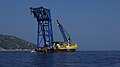 Schwimmkran Micoperi 30 vor der Insel Giglio