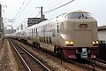 A Sunrise Seto & Sunrise Izumo combined formation on the Sanyo Main Line, May 2012