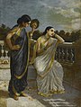 Ladies in the Moon Light by Raja Ravi Varma