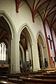 Blick auf die Säulenpforten zum Seitenschiff, in der ehemaligen nördlichen Außenwand der Kirche.