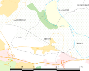 Poziția localității Berriac