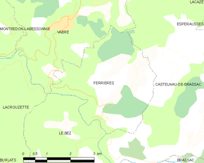 Poziția localității Ferrières