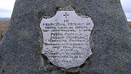 An Oige memorial plaque