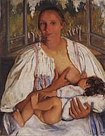 Годувальниця з дитиною, 1912
