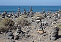 Een veld met steenmannetjes in Tenerife