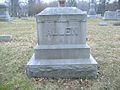 Allen family headstone at Sugar Grove Cemetery in Wilmington, Ohio.