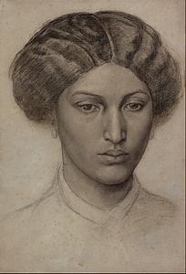 Head of a Young Woman (1863-1865) by Dante Gabriel Rossetti