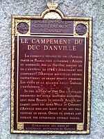 Plaque en l'honneur de l'expédition du duc d'Anville, à Halifax, en Nouvelle-Écosse.