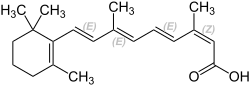 Strukturformel von Isotretinoin