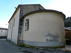 Face arrière de l'église.