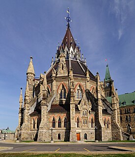 Biblioteca do Parlamento. Ottawa, Canadá.