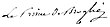 Signature de Victor de Broglie