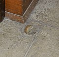 A floor mounted doorstop