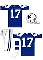 Uniforme azul do Dallas Cowboys de 1960