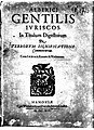In titulum Digestorum De verborum significatione commentarius, 1614