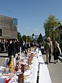 The longest cheese-table in the world (in the Guinness book of the records about 500 m) was covered on May 31, 2008, as celebration for the 10th anniversary of the KäseStrasse Bregenzerwald in Andelsbuch for about 2000 guests.[12]