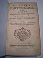 Physica Particularis (1770)