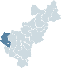 Location o Querétaro athin the state