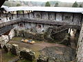 Ein Innenhof des Burg Raseborg aus dem 14. Jahrhundert in Snappertuna, Finnland