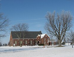 South Union Mennonite Church, along U.S. Route 68 just north of West Liberty