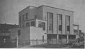 Elewacja południowo-zachodnia. Stan na 1930 rok. Źródło: „Architektura i Budownictwo” 1932, z.5, 146