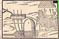 Une des premières illustrations de trompe, par Giovanni Branca en 1629.
