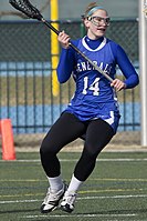 Leggings worn under a lacrosse skirt