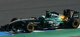 Heikki Kovalainen tijdens een test op Jerez, 2011