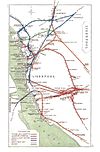 Railway junction diagram produced by the Railway Clearing House