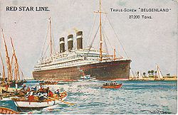 Cartolina della SS Belgenland (1914)
