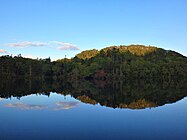 阿寒湖沿いの登山道