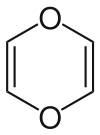 Strukturformel von 1,4-Dioxin