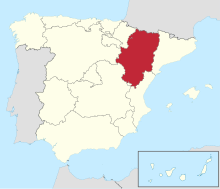 Mapa sa Aragon