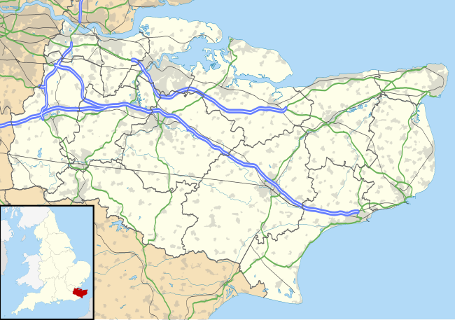 Mapa konturowa Kentu