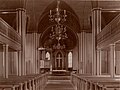 Interiør i kirken fra 1880 Foto: Ukjent/Riksantikvaren