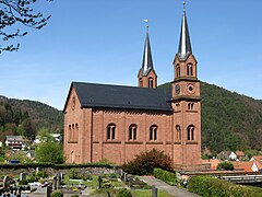 Doppeltürmige Kirche