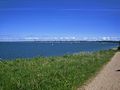 Blick über die Förde von Schilksee aus, im Hintergrund Laboe