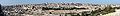 Panorama of the Temple Mount, including Al-Aqsa Mosque and Dome of the Rock, from the Mount of Olives