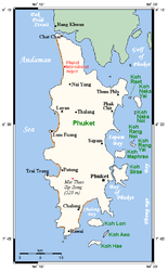 Città di Phuket – Mappa