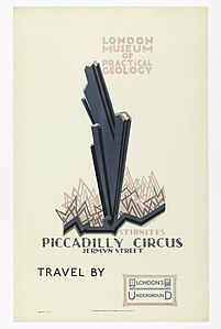 Poster, Museum of Practical Geology, for London Underground (1921)