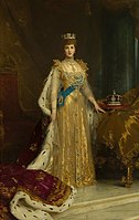 State portrait of Alexandra of Denmark, consort of Edward VII (1905)